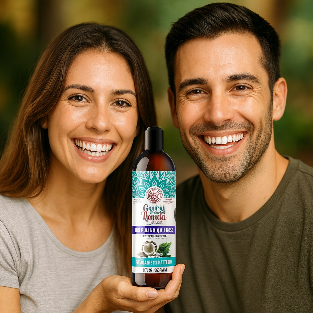 Aceite Dental CocoMint GuruNanda® – Aliento Fresco y Limpieza Natural