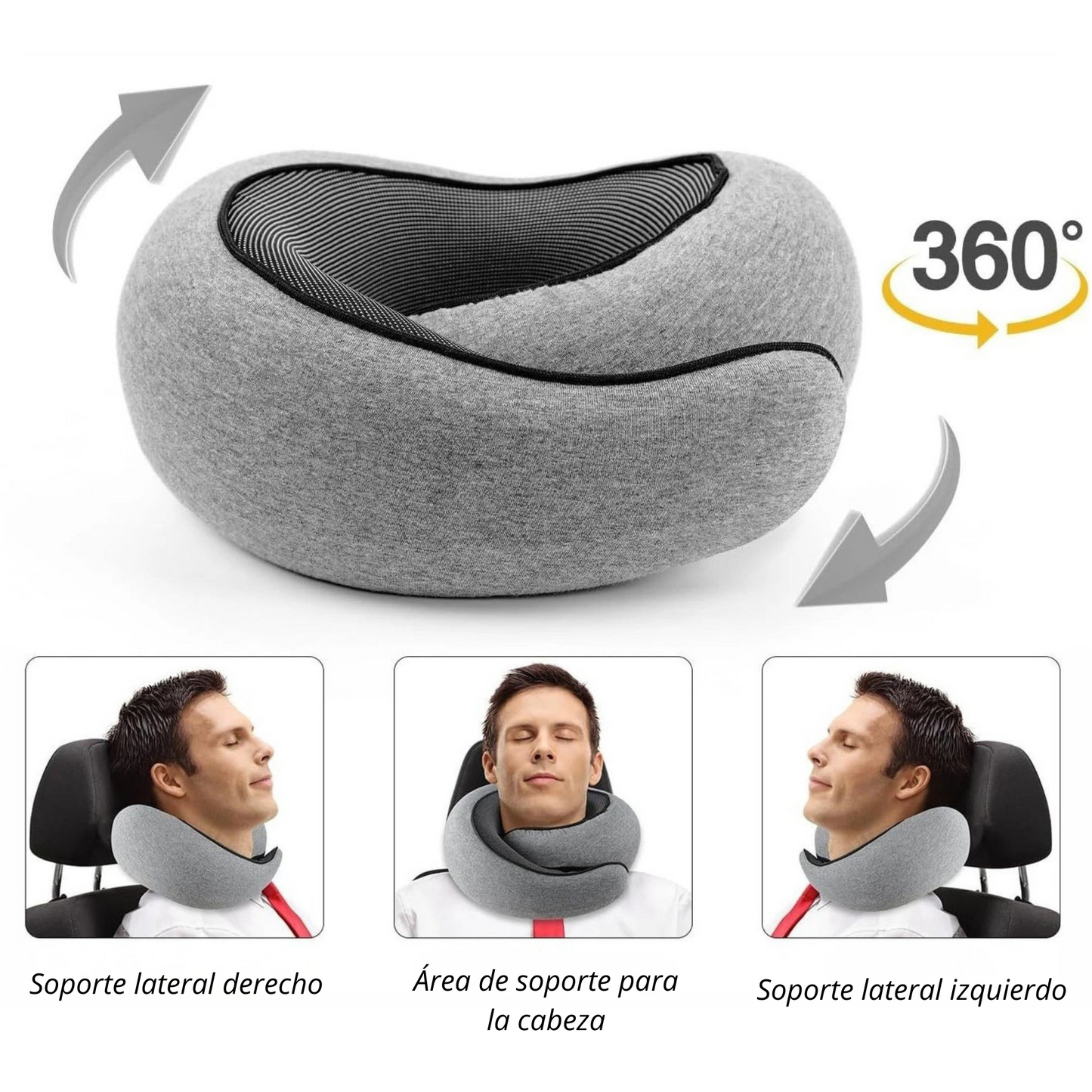 Kelvani Comfort 360™ – Almohada Ergonómica de Viaje