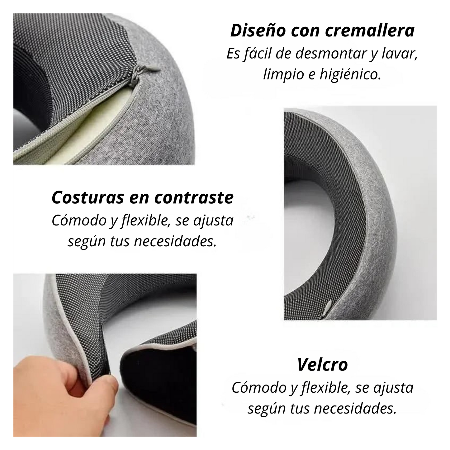 Kelvani Comfort 360™ – Almohada Ergonómica de Viaje