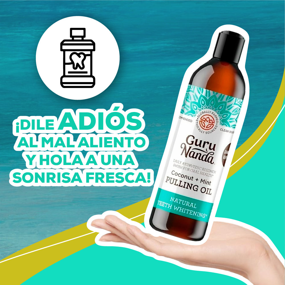 Aceite Dental CocoMint GuruNanda® – Aliento Fresco y Limpieza Natural