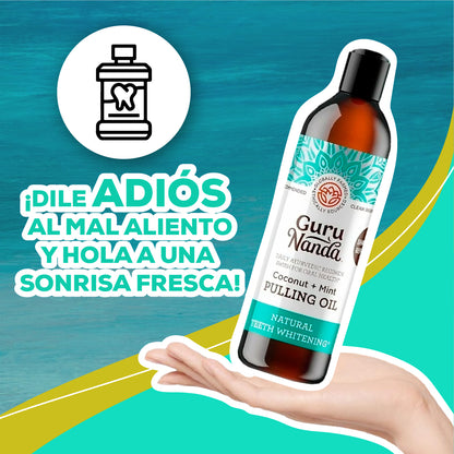 Aceite Dental CocoMint GuruNanda® – Aliento Fresco y Limpieza Natural