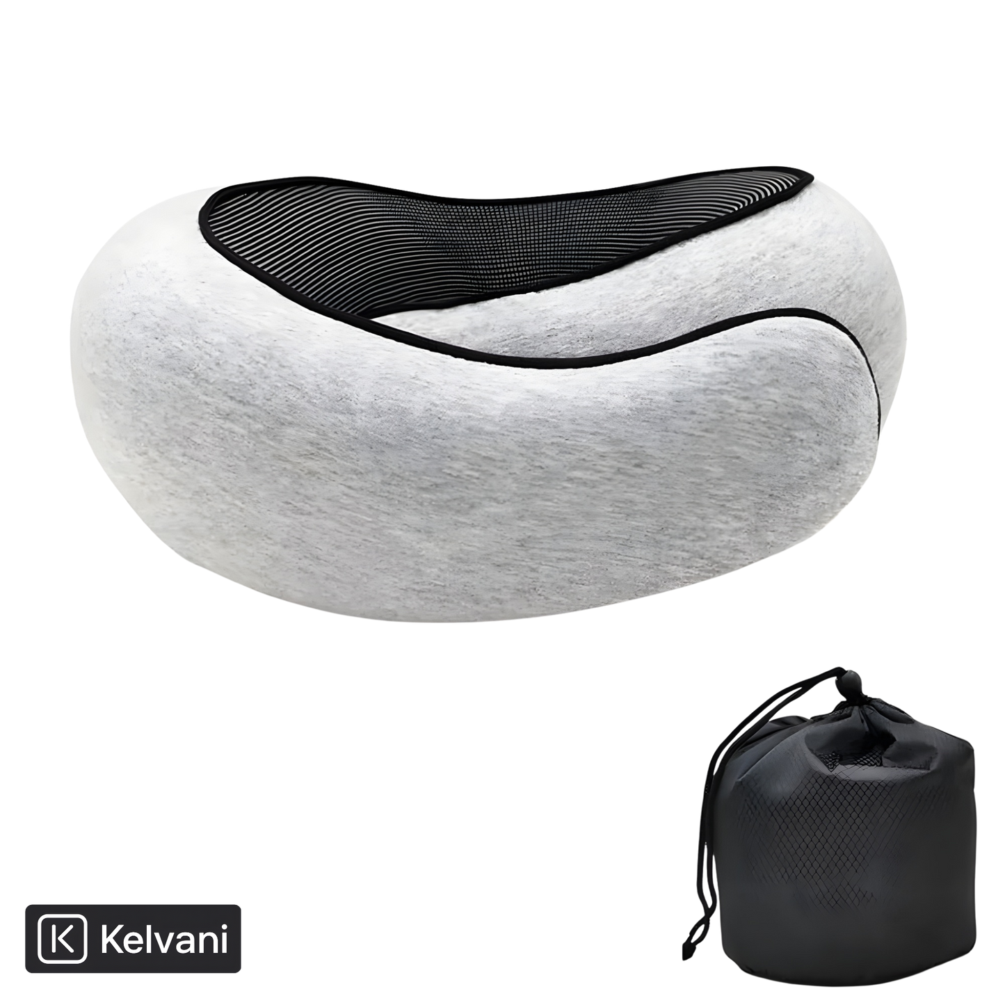 Kelvani Comfort 360™ – Almohada Ergonómica de Viaje