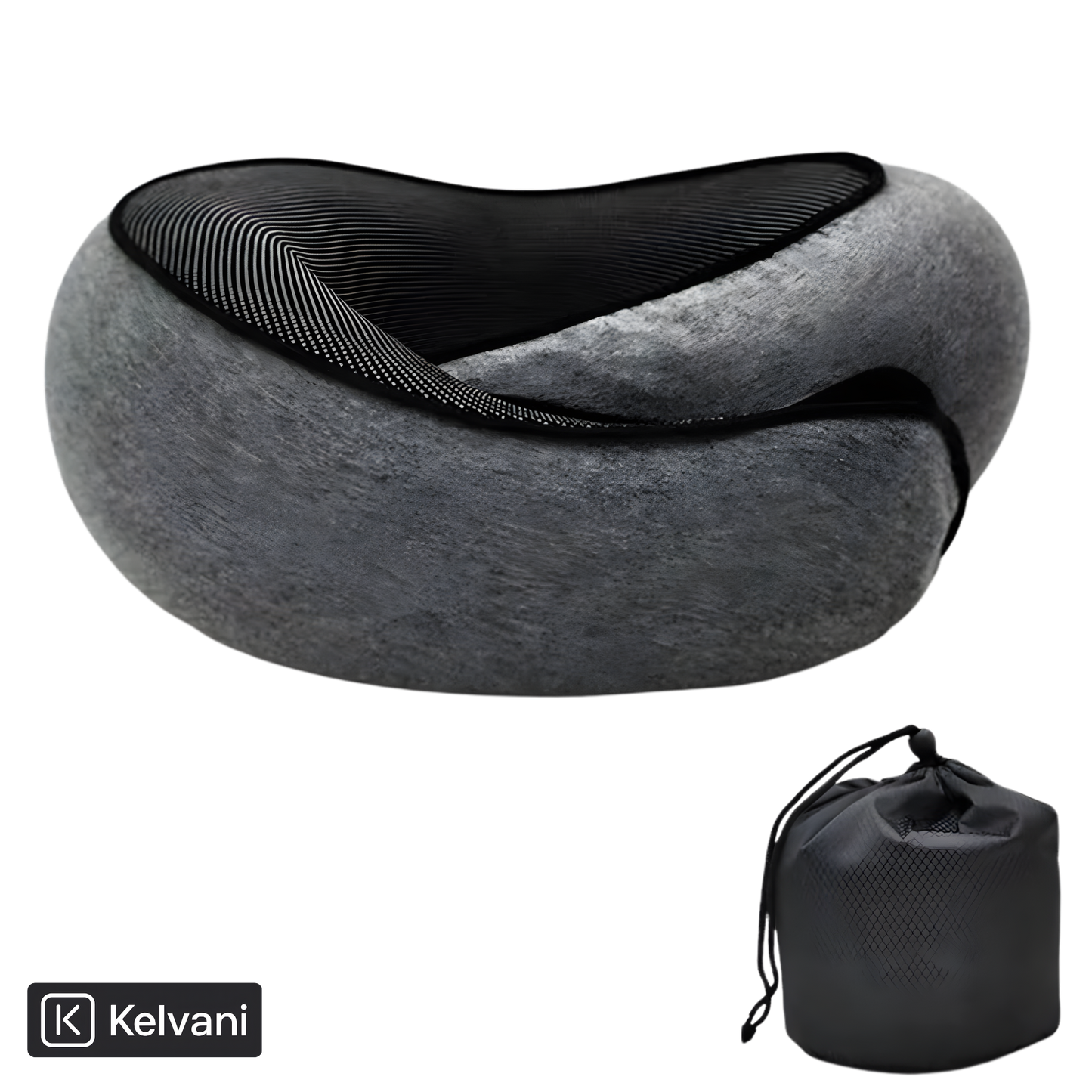 Kelvani Comfort 360™ – Almohada Ergonómica de Viaje