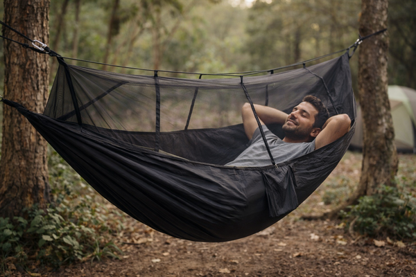 Hamaca de Camping con Mosquitero Integrado – Portátil y Resistente