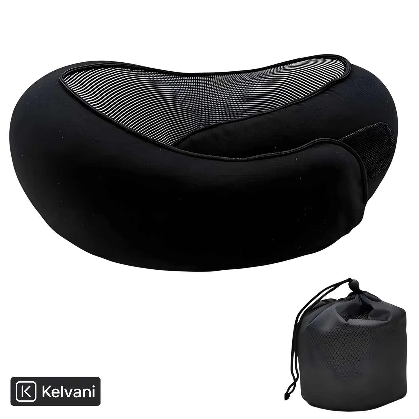 Kelvani Comfort 360™ – Almohada Ergonómica de Viaje