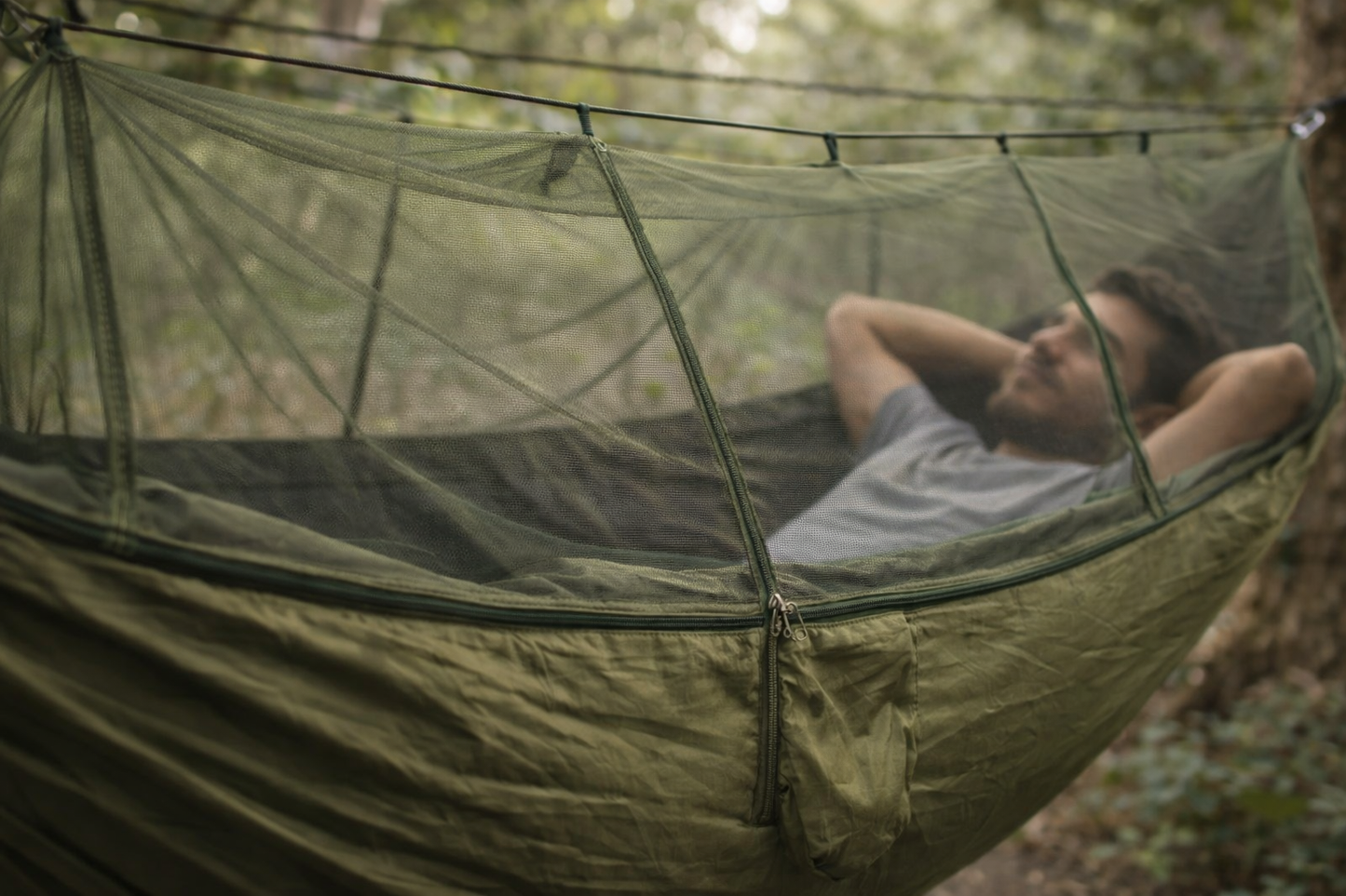 Hamaca de Camping con Mosquitero Integrado – Portátil y Resistente